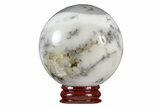 Polished Dendritic Agate Sphere - Madagascar #218915-1